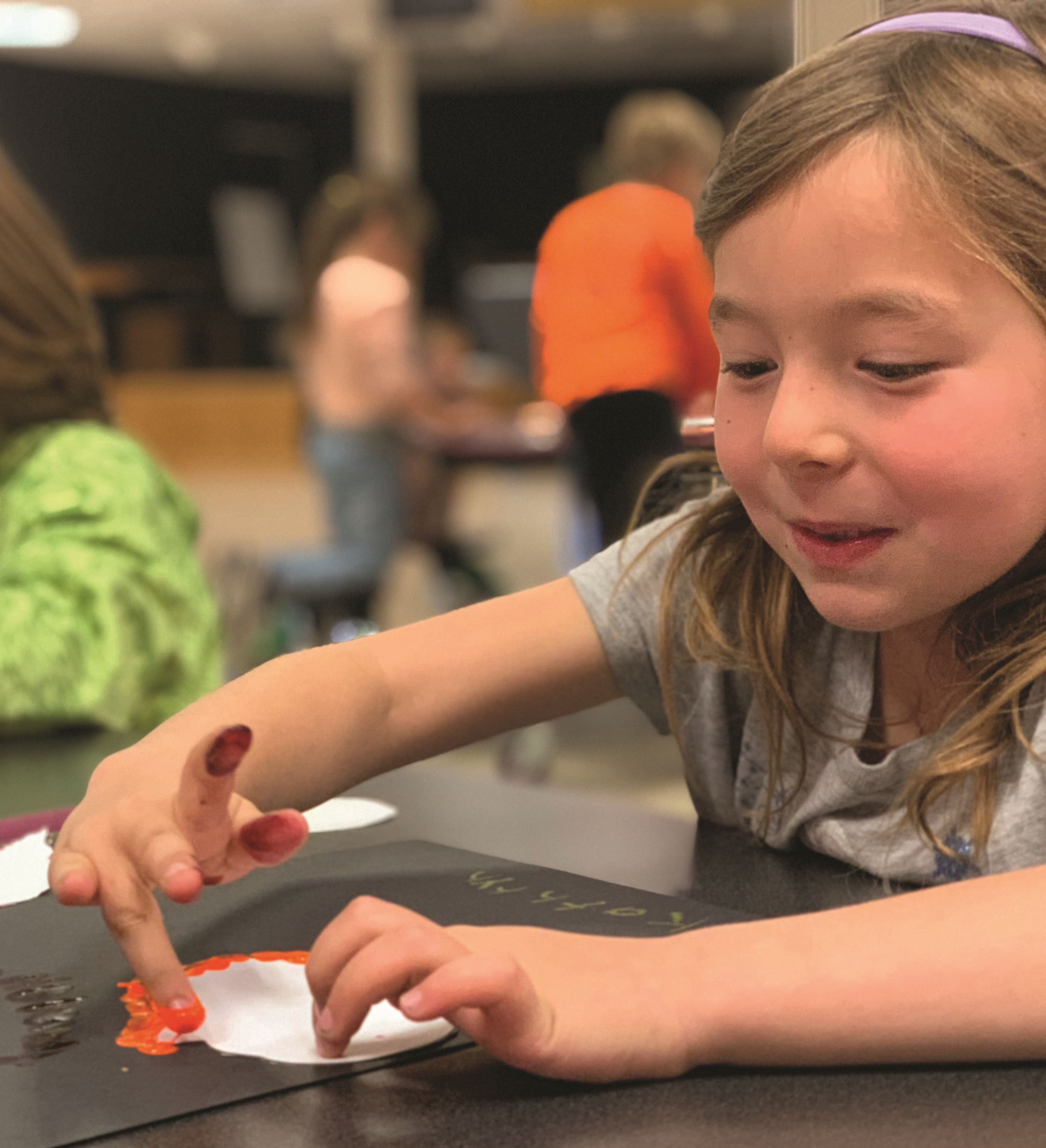 Finger Painting at After School