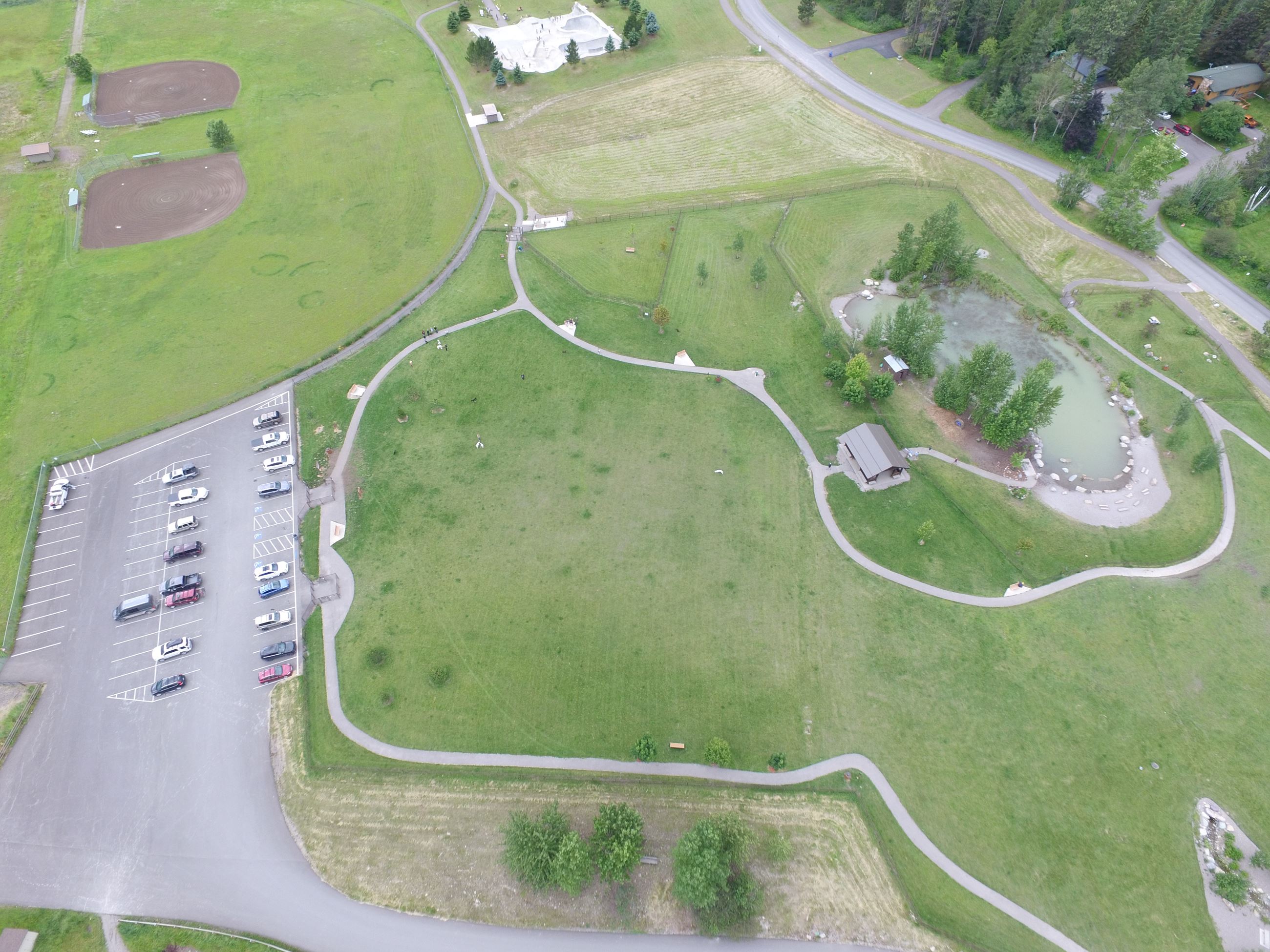 Softball fields and dog park