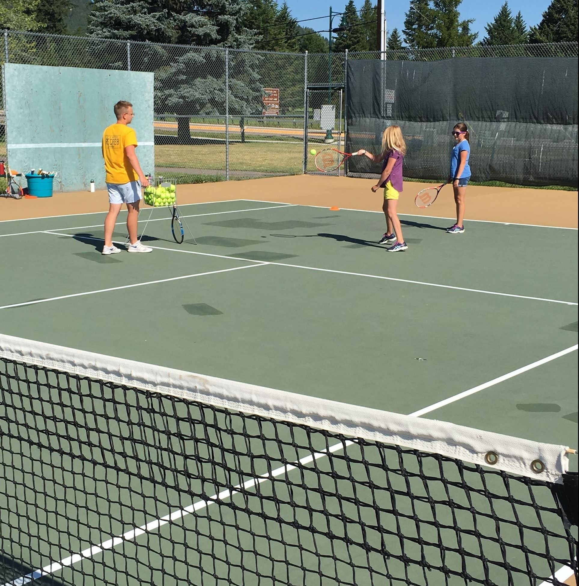 Tennis Camp participants