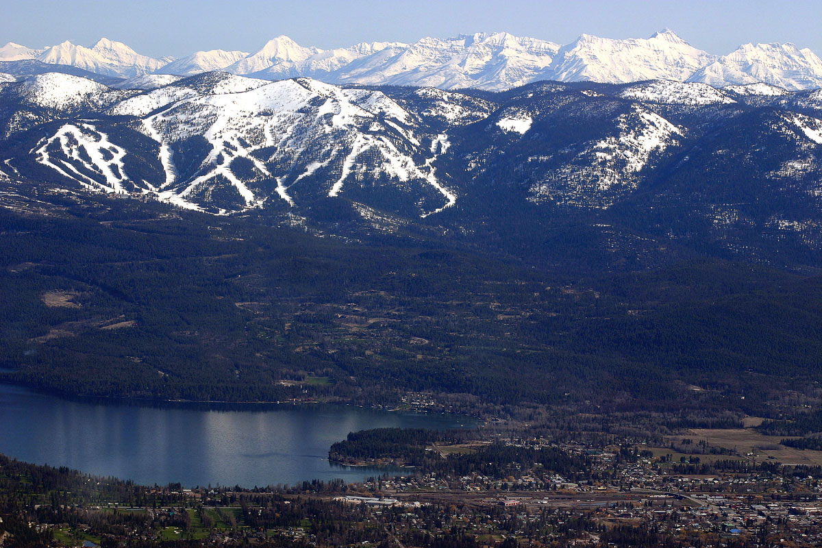 Aerial View of Whitefish Lake